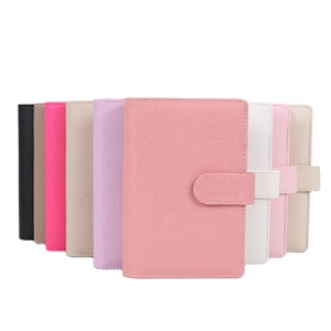 Yihe Best-Selling A6 Embossed Foil Pebble Leather Gold Ring Planner Agenda <strong>Notebook</strong> Cover 20 Colored Fly Leaf Bag <strong>Documents</strong> - Product Image 5