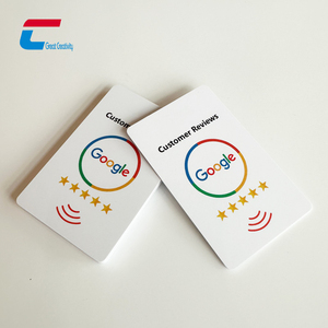 Custom Contactless Google Review NFC Key Card NTAG 213 Google NFC Notice Card With QR <strong>Code</strong> - Product Image 6