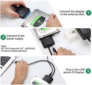 专业SATA至Micro-USB 3.0电缆适配器，适用于与iOS兼容的2.5/ 3.5英寸固态硬盘 - Product Image 6