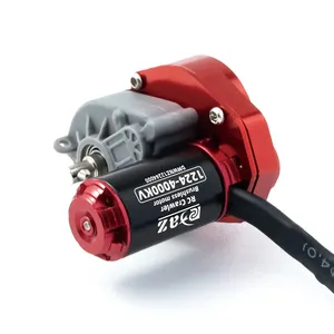NEEBRC 1224 Outrunner fırçasız Motor dış rotor 2S 4000KV 5000KV dişli ile 1/24 RC paletli araç eksenel SCX24 WPL Traxxas için - Product Image 6