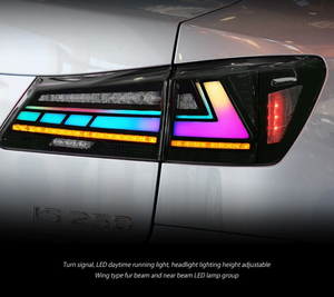 เหมาะสำหรับ06-12 Lexus IS250ไฟท้าย IS300 RGB LED ปรับสัญญาณไฟเลี้ยวการไหล - Product Image 6