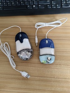 Divertente mouse del computer con il marchio del led, Mouse Ottico USB Del Computer Mini Aqua Liquido con Floater Su Misura - Product Image 6