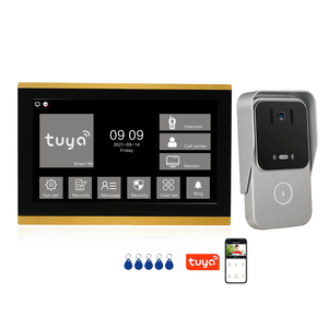10 pollici Tuya Wifi Smart Home campanello fotocamera APP gratuita videocitofono con scheda RFIC IP CAT5 sistema di videocitofono di rete - Product Image 1