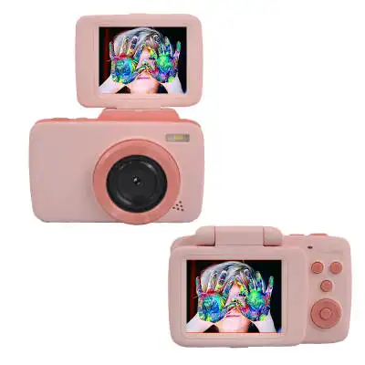 Caméra Selfie Portable pour enfants, jouet de mise à niveau, cadeaux d'anniversaire de noël pour les filles de 3 à 9 ans avec carte SD de 32 go