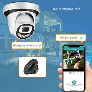 ドームCctvカメラプラスチック監視ExternaWifi電動IPネットワーク/IP3フリップセキュリティハーフタイプワイヤレスカラーカメラ