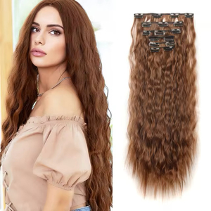 ชุดวิกผม17ชิ้นแบบคลิปผมสังเคราะห์แบบหนีบผม17ชิ้นใช้งานง่าย - Product Image 3
