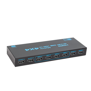 Factory 4K HDMI Matrix 4x4 4 in 4 Out HDMI2.0b Switch Splitter Box EDID con control remoto 4 60HZ