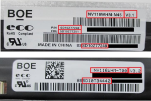 更换11.6英寸1366(RGB)* 768液晶NV116WHM-N45 3.2 V3.1 N116BCA-EA1，用于京东方液晶笔记本电脑屏幕 - Product Image 2