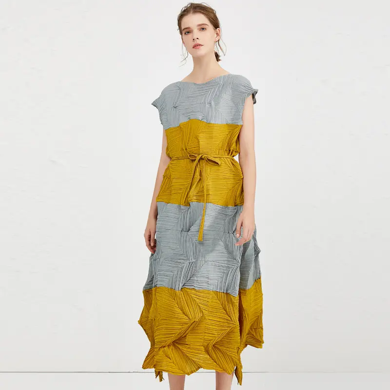 중국 공장 레이디 부티크 패션 여성 편안한 의류 여름 맥시 드레스