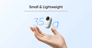 Gece yarısı siyah Insta360 GO 3 GO3 4K eylem kamera FlowState stabilizasyon 4m su geçirmez küçük spor Vlog kamera extreme pro - Product Image 4