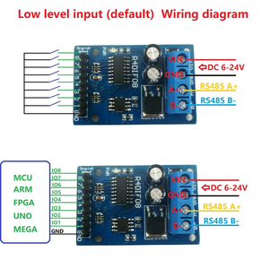 R4DIF08 interruttore digitale a 8 bit TTL LvTTL CMOS IO ingresso UART RS485 Modbus RTU modulo per PLC Expand - Product Image 2