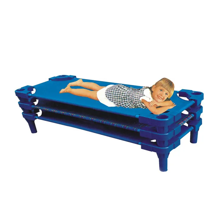 Camas de bebé para niños, fabricante de ropa superior, guardería, escuela, apilables, juego de cama estándar