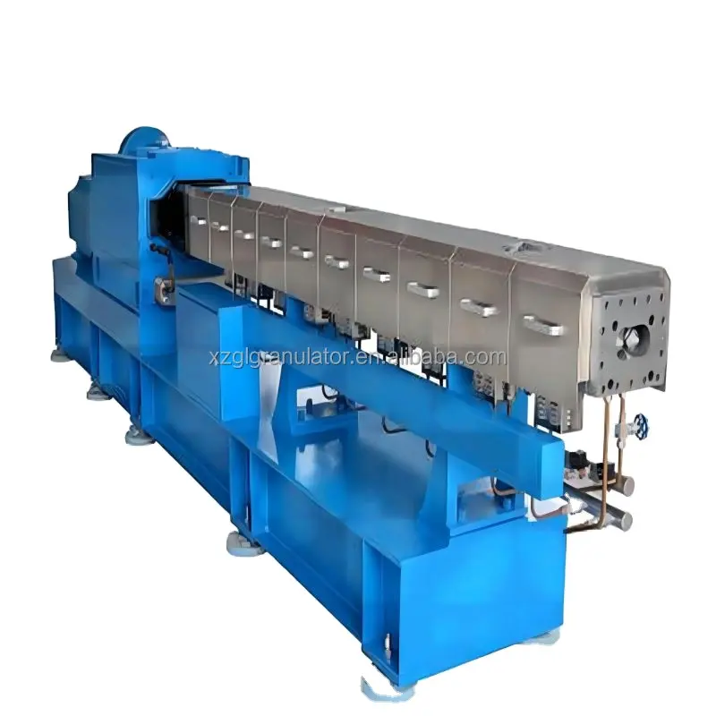 Máquina de pelotização de plástico para reciclagem de filme plástico PE PP de estágio único ou duplo, máquina para fazer grânulos