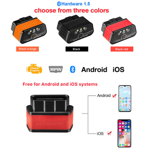 EBM OBD2 BluetoothスキャナーELM327コードリーダーディーゼル車用自動車ツールABS素材iOS Android互換性12-Mont - Product Image 4