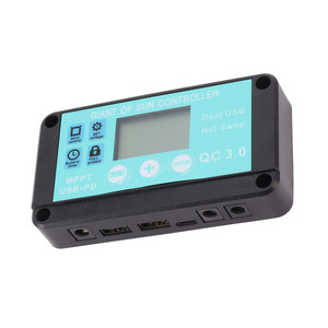 Regolatore di carica solare MPPT 10-100A 12V/24V regolatore solare a protezione multipla schermo LCD ricarica rapida caricabatteria 3.0