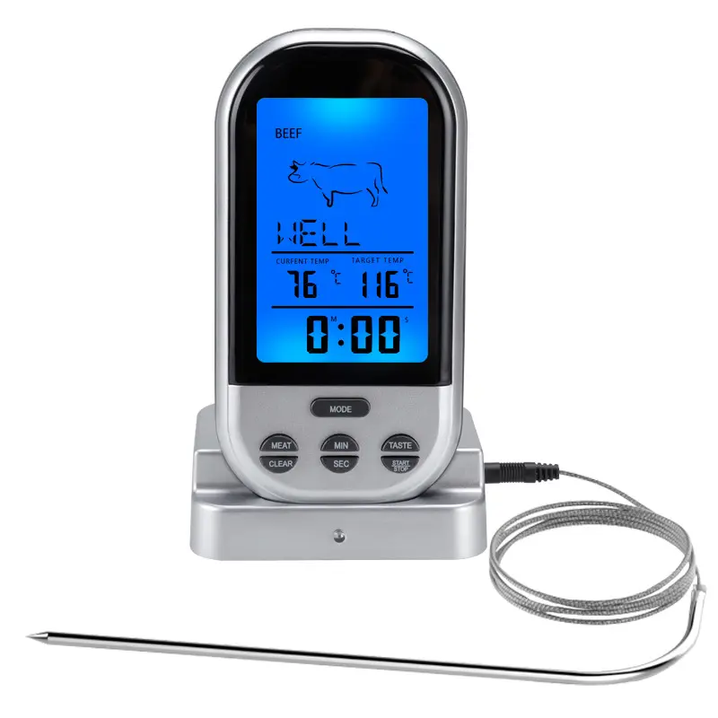 Kablosuz et gıda biftek termometre et termometresi mutfak gıda termometre