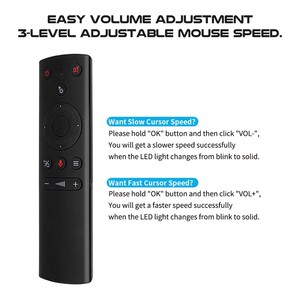 Smart TV Box 2.4G telecomando vocale Wireless giroscopio integrato per il gioco di rilevamento del movimento - Product Image 3