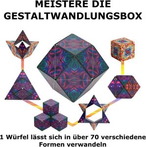 3d מגנטי קוביה צורת קסם הזזה פאזל לילדים מעל 70 פידג 'ט הממירים סגנון פאזל חינוכי - Product Image 4