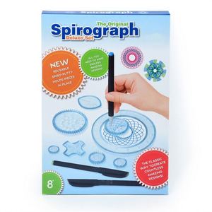 Giocattoli multifunzione con curva di fiori divertenti in plastica magica disegno geometrico righello spirografo per bambini strumento di disegno - Product Image 3