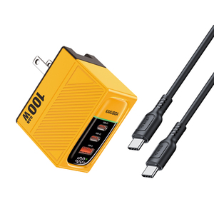 KAKUSIGA充電器 + データケーブルセット; 2つのスタイル、PD100W 3ポート急速充電 (2C1A) 充電器セットを選択できます - Product Image 4