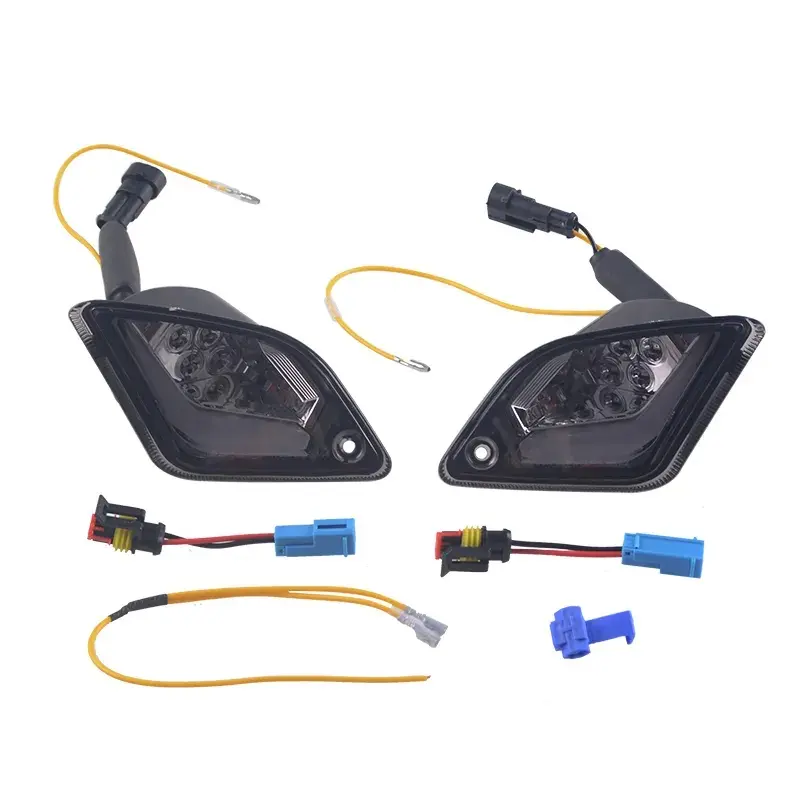 Qualité stable Super Bright Moto Noir LED clignotants arrière Indicateurs pour vespa gts 300