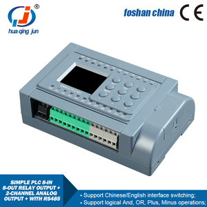 Huaqingjun 8-in 8-out Relay Output PLC 2AO 0-20mA RS485 Communication Modbus <strong>Programmable</strong> <strong>Logic</strong> <strong>Controller</strong> for Smart Farm - Product Image 2