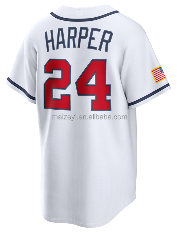 #24 Bryce Harper Blanc
