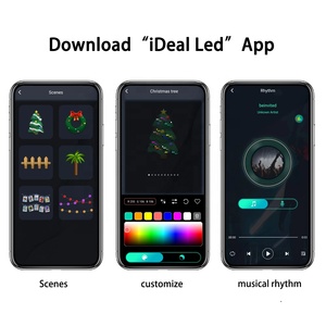 Smart APP Control LED-Lichterkette 5M 10M RGB CW LED Weihnachts beleuchtung Smart LED-Licht leiste mit Fernbedienung - Product Image 4