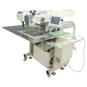 Macchina da cucire industriale per incastonatura tascabile con motivo automatico per camicia jeans - Product Image 1
