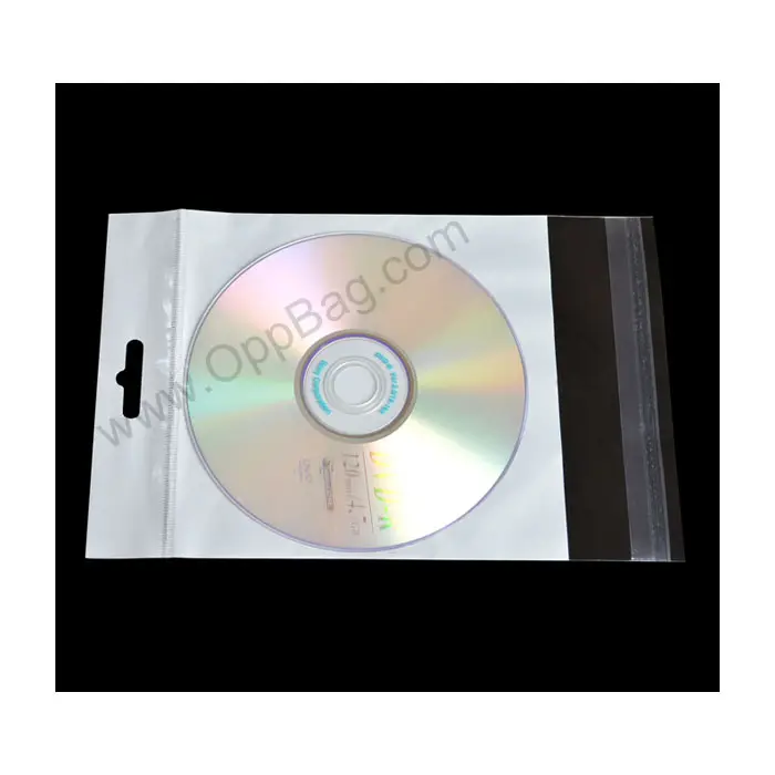 Zhejiang-caja de CD para DVD, bolsa OPP, bolsa de embalaje de plástico autoadhesiva con encabezado