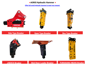 Prix d'usine AORIS SB10 Marteau hydraulique pour mini pelle de 0.8 à 1.5 tonnes avec 2 ciseaux (40mm) et garantie de 12 mois - Product Image 3