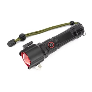 Torcia ricaricabile ad alta Lumen USB zoomabile a mano luce di emergenza LED torcia elettrica Multi funzionale con strumenti - Product Image 1
