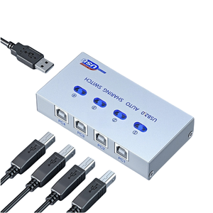 Yazıcı 2 port USB otomatik anahtarı USB 2.0 paylaşımı Splitter dönüştürücü için 4 2 adet payı USB çevre birimleri yazıcı USB2.0 HUB kutusu - Product Image 5