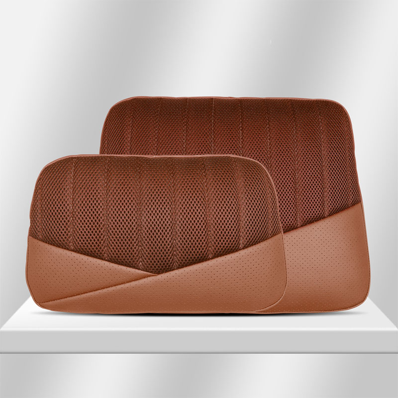 Naranja-Cuello Almohada + Soporte Lumbar