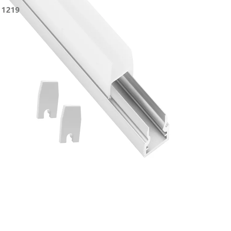 Perfil de led de alumínio do alumínio do perfil de led para o uso da prateleira do armário, placa de pmma larga ou opção de vidro, canal de led de alumínio