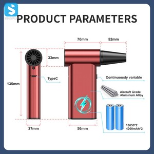Sıcak satış 130000 RPM Mini Jet Fan hava Duster <span class=keywords><strong>4</strong></span> hızları Jet Fan elektrikli sıkıştırılmış hava Duster Blower Gun Jet Fan