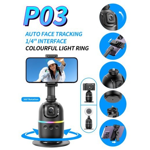 P03 มาพร้อมกับระบบติดตามใบหน้า RGB เป็นมาตรฐาน