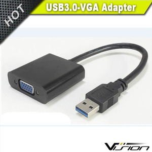 Adaptador USB 2.0 para VGA Espelho Primário e Estender <span class=keywords><strong>Desktop</strong></span> Display 20cm Cabo