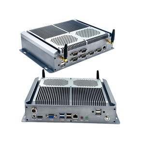 Nuevo Mini PC industrial Computadora integrada sin ventilador con enchufes AU US CN para uso industrial