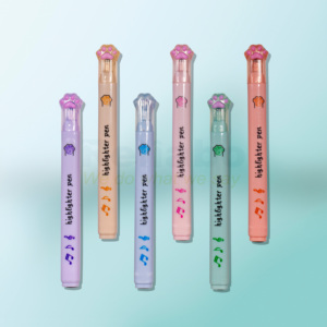 6支Kisd成人书写流畅的明亮荧光笔定制荧光笔记号笔套装 - Product Image 3