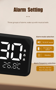 Timer portatile a tempo di conversazione snooze suoneria ora suoneria sveglia vibrante con lunga durata batteria per anziani - Product Image 4