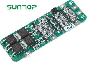 3S 20A BMS 18650 Li-ion lityum pil şarj cihazı modülü BMS koruma levhası PCB 11.1V 12V 12.6V modülü üzerinde deşarj/aşırı - Product Image 2