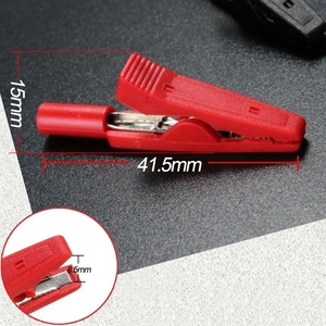 Messing Alligator Test Clip mit 2mm Bananen heber Schwarz Rot - Product Image 5