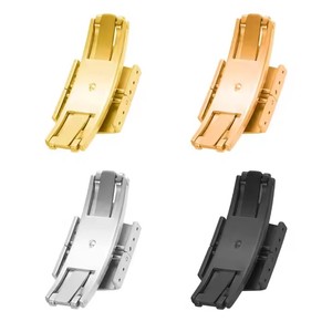 Hot Sale 18mm 20mm Watch Buckles Brushed <strong>Clasp</strong> Refreshing and Snappy Leaf Spring Mechanism <strong>Deployment</strong> <strong>Clasp</strong> logo Can Customize - Product Image 3