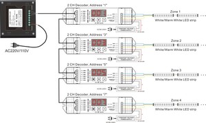P6 контроллер цветовой температуры dmx 8 каналов Светодиодный диммер dmx512 беспроводной контроллер - Product Image 3