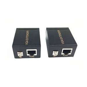 VGA扩展器60m VGA至RJ45信号扩展器放大器转换器，通过CAT-5E/6以太网电缆发射器和接收器 - Product Image 3
