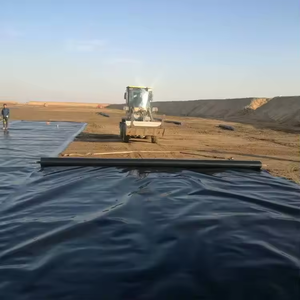 Endüstriyel PVC anti-sızıntı <span class=keywords><strong>HDPE</strong></span> geomembran gölet Liner & baraj balık çiftliği için açık Landfill-1mm modeli