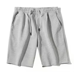 300g Waffle Weave cotton shorts dark grey