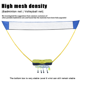 Fabrika doğrudan Pe + naylon standart Badminton Net eğitim ve rekabet için taşınabilir Badminton Net - Product Image 5