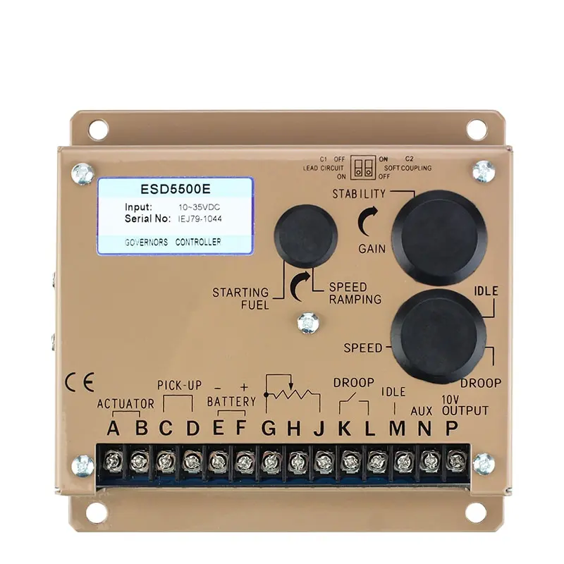 Panel de Control del regulador de velocidad del motor, regulador eléctrico para generador ESD5500E